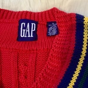 GAP Sweaters - Vintage 90s striped graphic GAP v-neck sweater GAP Sweaters - Vintage 90s striped graphic GAP v-neck sweater